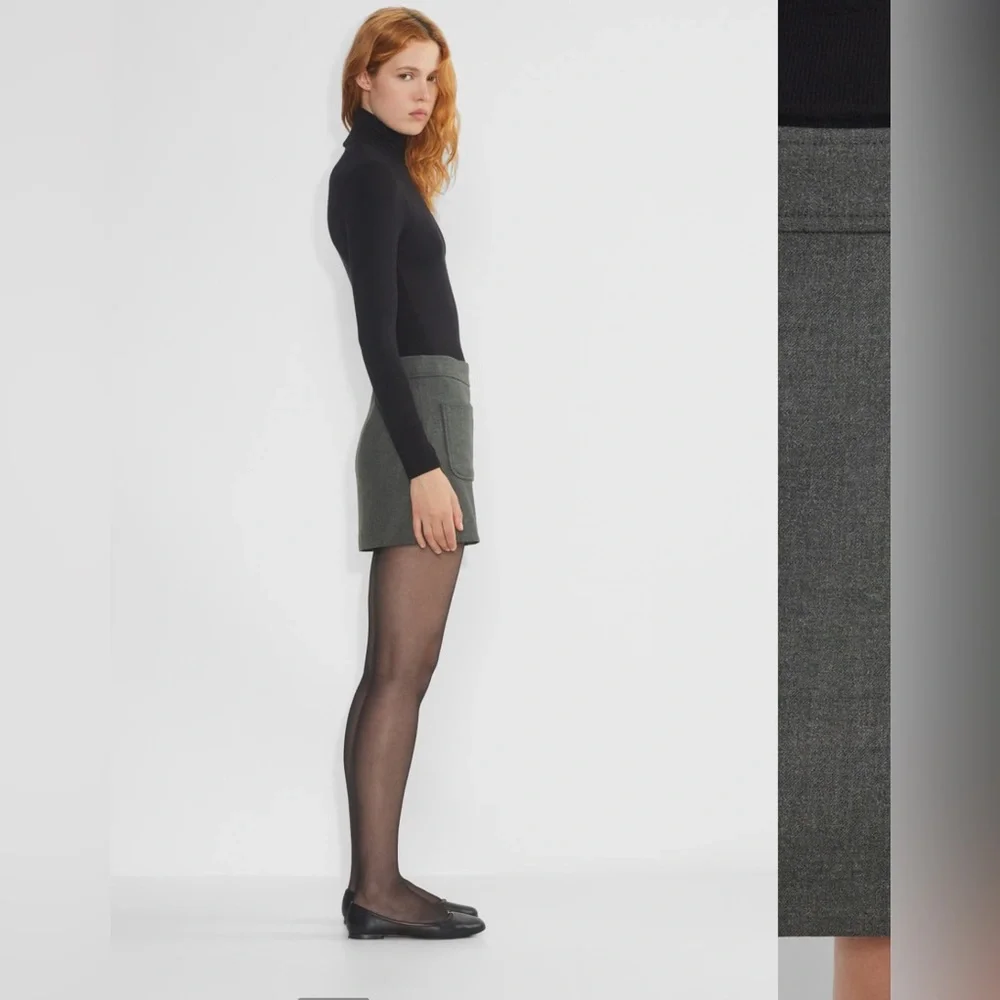 Aritzia wilfred Ardor skirt charcoal size 6 - Picture 3 of 10